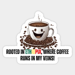 Ethiopian Coffee Sticker